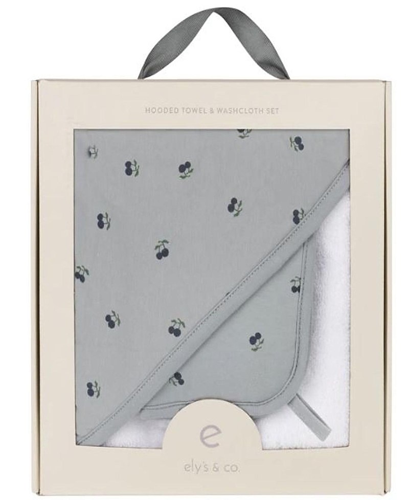 Ely's & Co. Unisex Hooded Towel & Washcloth - Baby