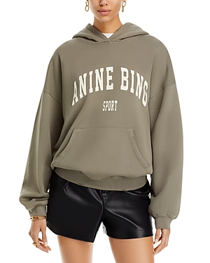 Anine Bing Harvey Logo Hoodie In Gray