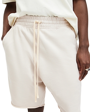 Shop Allsaints Helix Sweat Shorts In Baily Taupe