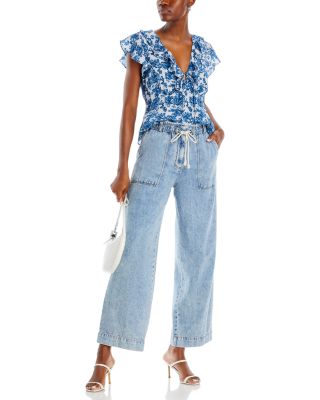 Rails Ryan Drawstring Wide Leg Jeans | Bloomingdale's