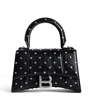 Balenciaga Hourglass Mini Handbag with Rhinestones