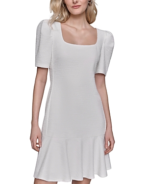 Shop Karl Lagerfeld Tweed Sheath Dress - 100% Exclusive In Soft White