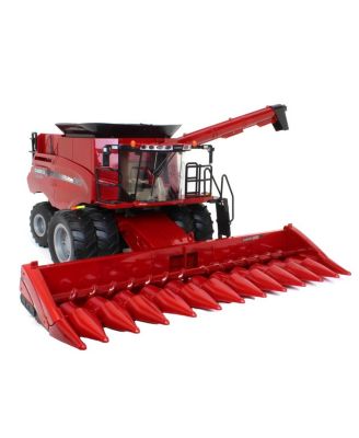  1/16 Big Farm Case IH Combine with Grain & Corn Heads 5-7 - Ages 5-7
