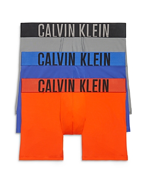 Shop Calvin Klein Intense Power Logo Waistband Micro Boxer Briefs, Pack Of 3 In Mdi Dazzli