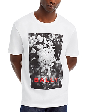 Shop Bally Short Sleeve Graphic Tee In White