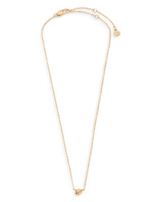 Pav&amp;eacute; Polished Pebble Pendant Necklace, 14&amp;quot;-17&amp;quot;