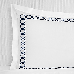 Sferra Catena Sham, Boudoir In White/navy