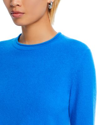 100% Cashmere Rolled Edge Sweater - Exclusive