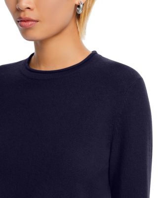 100% Cashmere Rolled Edge Sweater - Exclusive