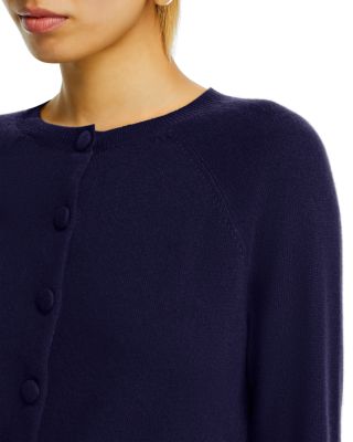 100% Cashmere Crewneck Cardigan - Exclusive