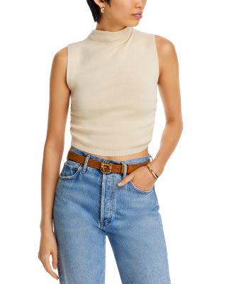 Bella Dahl - Mock Neck Cropped Sweater Top
