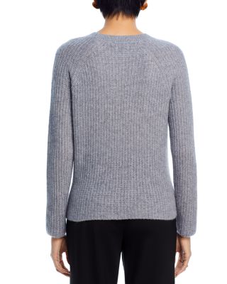 100% Cashmere Shaker Stitch Raglan Sweater - Exclusive