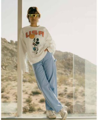 Unisex USA Mickey Basketball Flea Market Fleece Sweatshirt