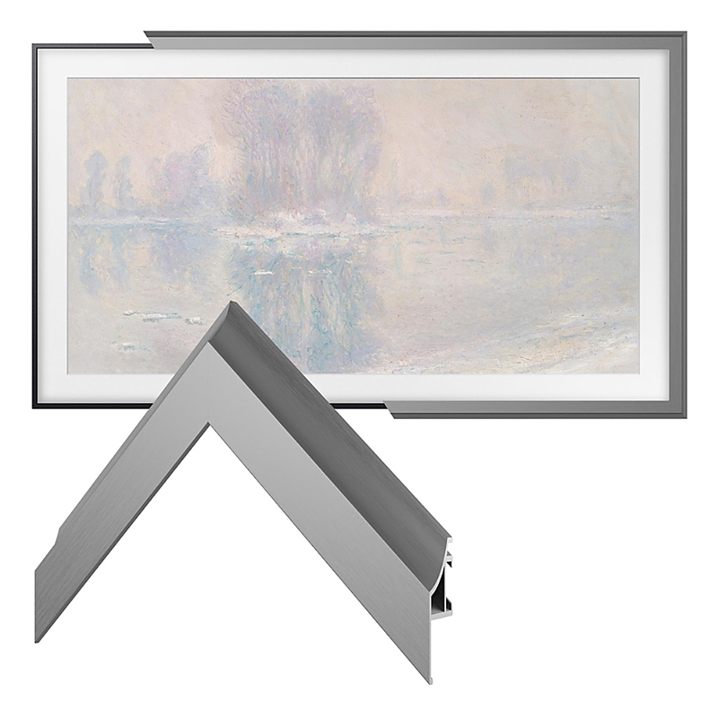 Deco Tv Frames 85 Alloy Scoop Frame For Samsung The Frame Tv 2021-2024 In Scoop Graphite