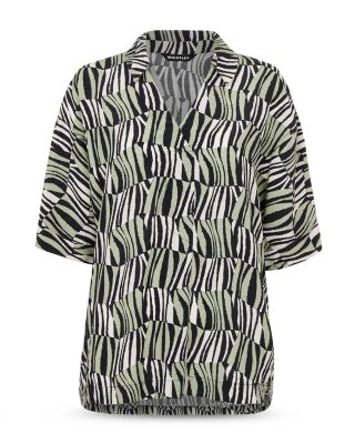 Checkerboard Tiger Boxy Shirt