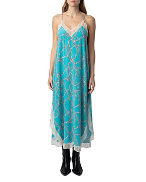 Shop Zadig & Voltaire Ristyl Cdc Chaines Dress In Aqua