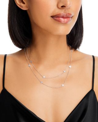 Verona Love by the Inch 18K White Gold & Diamond Necklace, 36"