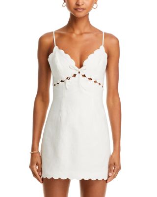 Sydow Scalloped Edge Mini Dress