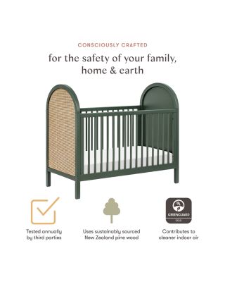 Bondi 3 in 1 Convertible Crib with Toddler Bed Conversion Kit