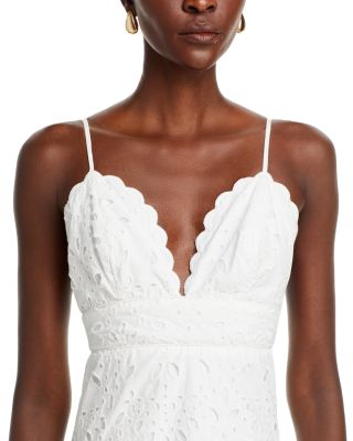 Eyelet Midi Dress