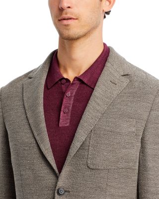 Textured Jersey Knit Casual Sport Coat