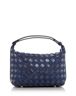 Bottega Veneta Borsa Intrecciato Leather & Denim Shoulder