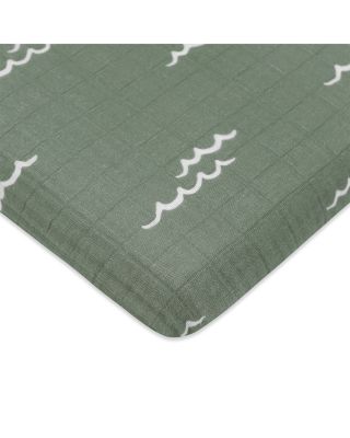 All Stages Midi Crib Sheet in GOTS Certified Organic Muslin Cotton