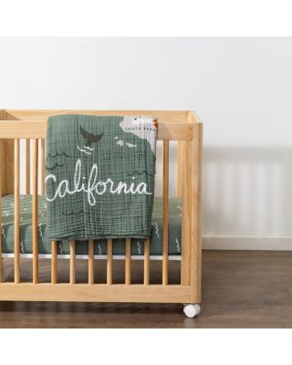 All Stages Midi Crib Sheet in GOTS Certified Organic Muslin Cotton