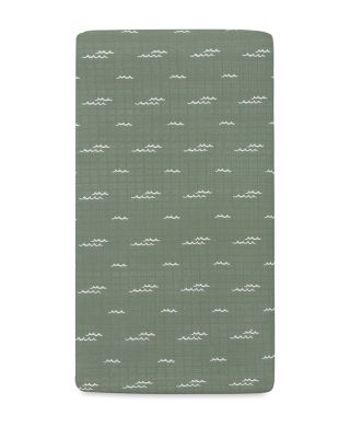 Crib Sheet in GOTS Certified Organic Muslin Cotton
