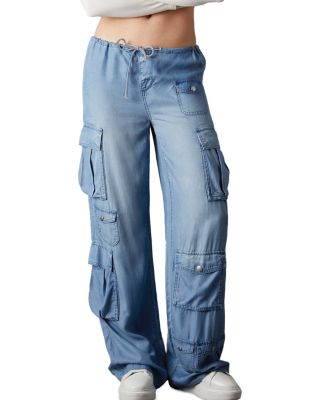 Blue Revival - In Combat High Rise Wide Leg Jeans in Light Tel Aviv