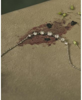 Linked Lab-Grown Diamond Tennis Bracelet in 14K White Gold and Gold, .85ctw Round Brilliant Lab Grown Diamonds