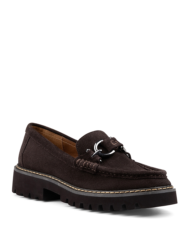 Donald Pliner Helioci Moc Toe Loafer In Brown