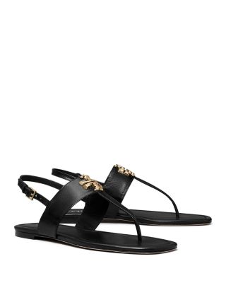 Tory Burch Women's Eleanor Thong Toe Logo Sandals