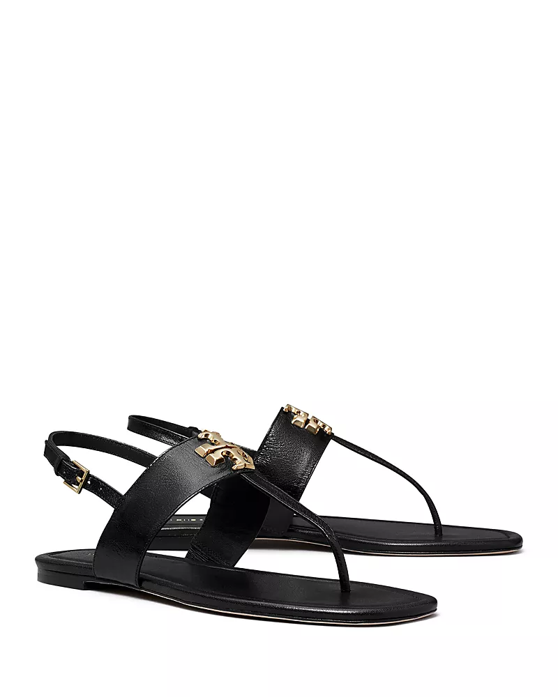 Tory Burch Women's Eleanor Thong Toe Logo Sandals