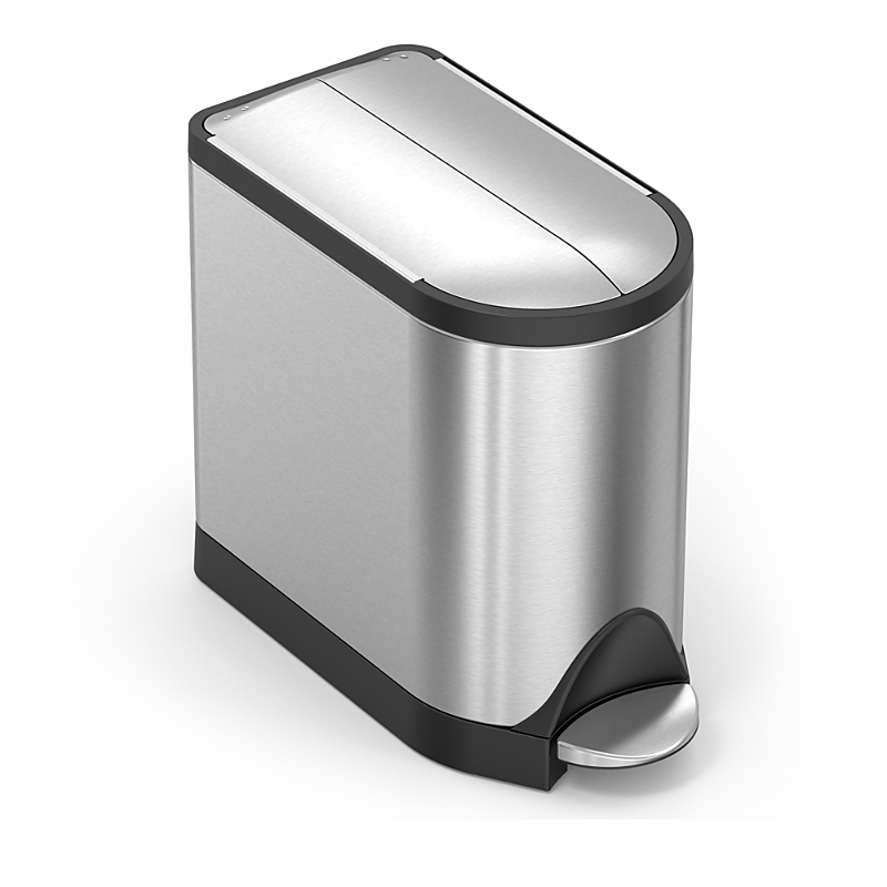 Simplehuman 10l Butterfly Step Can In Gray