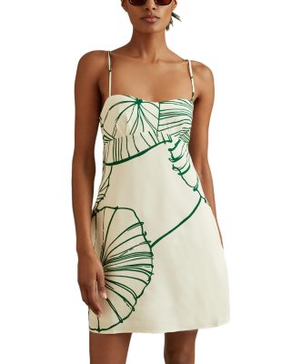 REISS Marli Sketchy Floral Mini Dress | Bloomingdale's