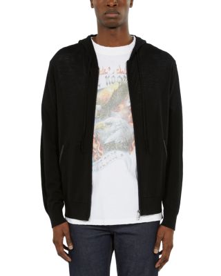 The Kooples - Hooded Regular Fit Wool Cardigan