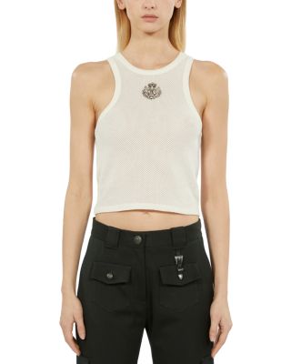 The Kooples Mesh Logo Tank Top