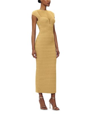 Textured Sheer Bustier Gown