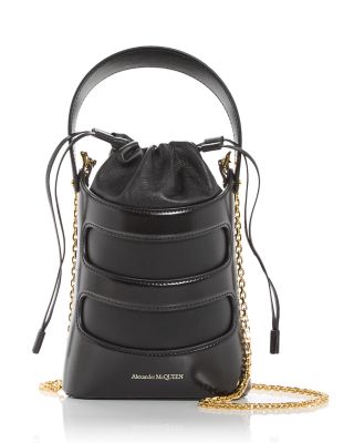 Alexander McQUEEN The Rise Mini Leather Bucket Bag