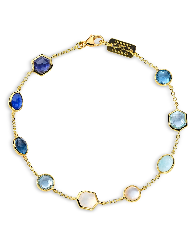 Ippolita Rock Candy Confetti Bracelet In Blue/gold
