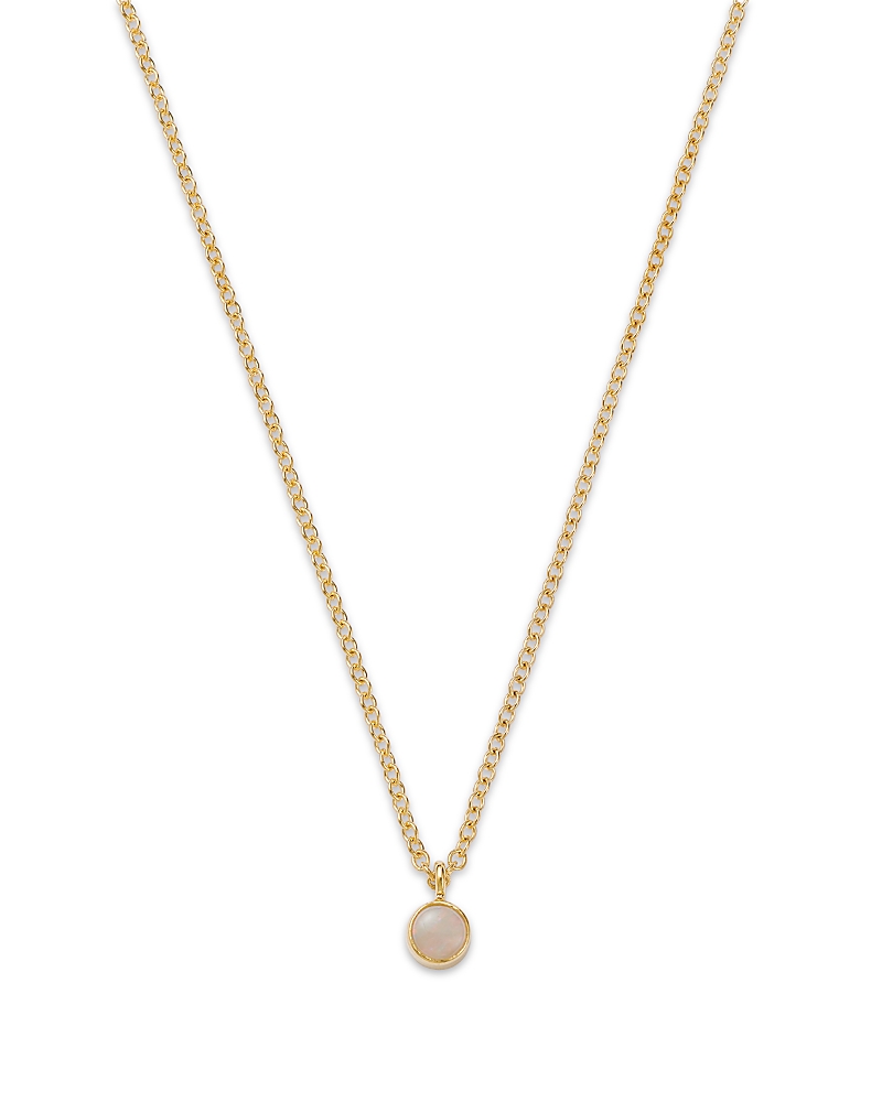 Zoë Chicco 14k Yellow Gold Opal Drop Choker Necklace, 14 In White/gold