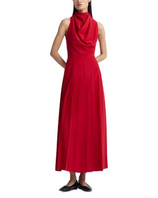 Altuzarra - Nathalie Cowl Neck Pleated Skirt Dress