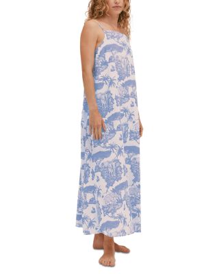 Desmond & Dempsey - Loxodonta Print Nightgown