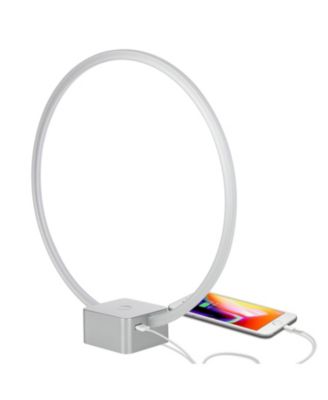 Brightech - Circle LED Nightstand Lamp with USB Port