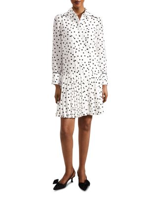 Francesca Pleated Shirt Dress