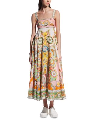 Alémais - Pinball Empire Waist Linen Midi Dress