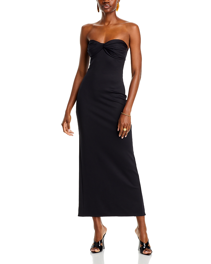 Rosetta Getty Silk Twist Front Dress