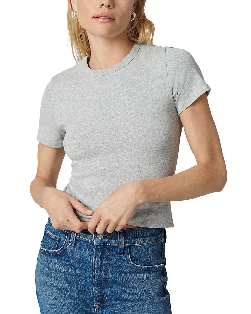 Joe's Jeans Baby Short Sleeve Tee In Heathered Grey