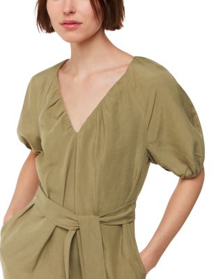 Ariella Linen Blend Midi Dress